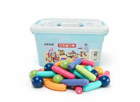 مغناطيس 64 قطعة مع علبة