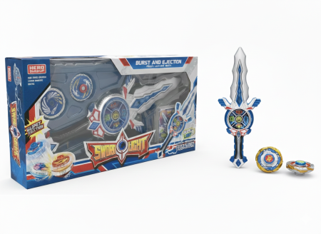 بلبل حديد مضيء مع سيف الإطلاق Beyblade