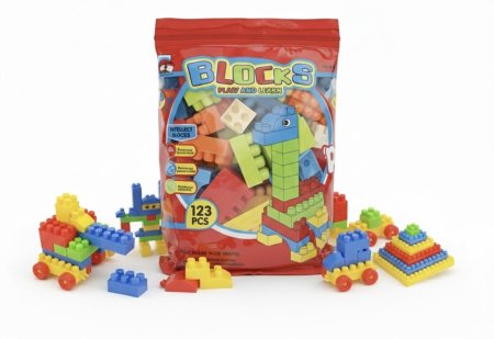 ليجو متوسط الحجم 123 قطعة