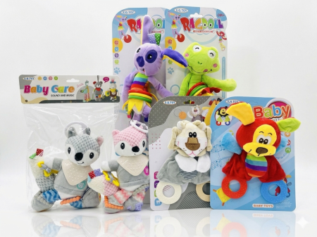 تعليقات بيبي قطنية وقماش مع صوت