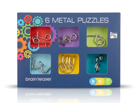 مجموعة الألغاز المعدنية الذكية Metal Brain Teaser Set