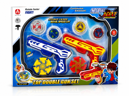 لعبة قاذف بلابل ثنائي مع حلبة – Top Spinner Launcher Set BEYBLADE