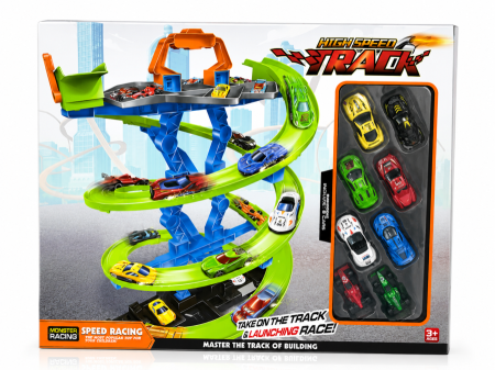 مسار سباق السيارات الحلزوني – High Speed Track Racing Set