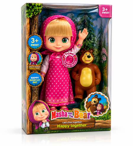 دمية ماشا مع الدب – إصدار موسيقي (Masha & Bear Musical Doll)