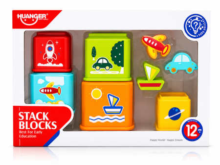 مكعبات التكديس التعليمية للأطفال (Stack Blocks)
