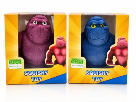 سكويشي الغوريلا المرنة (Gorilla Squishy Toy