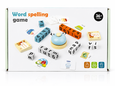 لعبة تحدي تهجئة الكلمات الإنجليزية مع الجرس (Word Spelling Game)