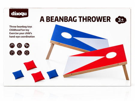 لوحة خشبية لتحدي تصويب أكياس الرمل (Bean Bag Toss Game)