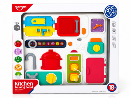 لوحة المطبخ التعليمية التفاعلية للأطفال (Kitchen Training Board)