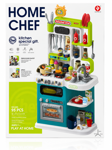 مطبخ الأطفال التفاعلي HOME CHEF ٩٥ قطعة