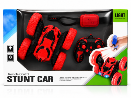 سيارة حركات ريموت كنترول مع ساعة تحكم stunt car