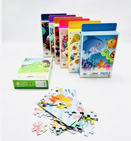 بزل كرتون puzzle تركيب ٦٠ قطعة