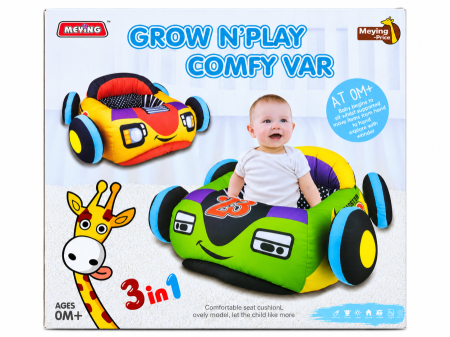 كرسي جلوس للأطفال شكل سيارة 3 في 1 – Grow N' Play Comfy Car